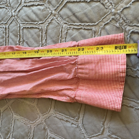 Ralph Lauren Men's Button Up, Red/White Check Medium Embroidered Yacht Club RLYC - Picture 7 of 13